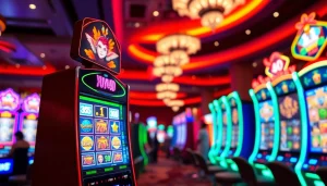 Menangkan di yuyu4d slot dengan mesin slot yang cerah dan lingkungan kasino yang menggembirakan.