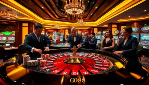 Experience the thrill of tải go88 with an engaging casino atmosphere featuring roulette and poker.
