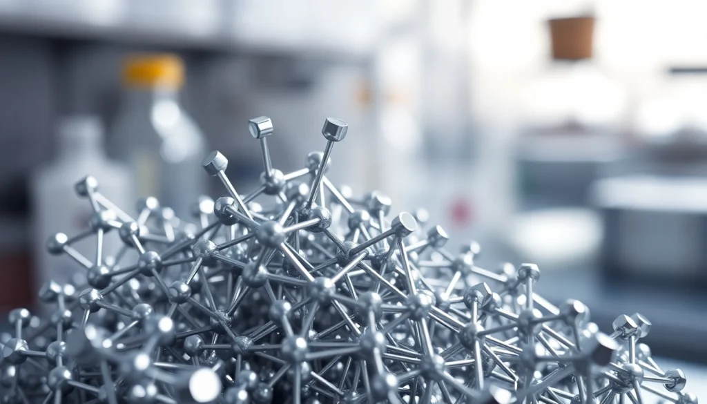 Beryllium in a laboratory setting, highlighting its metallic surface and properties.