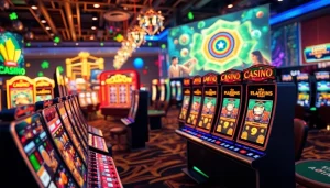 Explore the best online casinos in Canada featuring vibrant gaming interfaces and thrilling atmosphere.