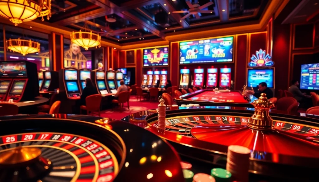 Experience thrilling gameplay at https://topxx88.com/ with vibrant casino elements, roulette, and engaging players.