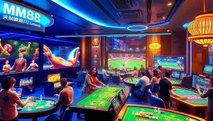 Dynamic online gaming experience at https://mm88.agency/ showcasing casino games and sports betting.