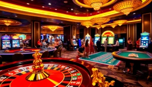 Experience the thrill of winning at KUWIN casino with a lively roulette wheel and excited players.