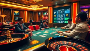 Experience the excitement of betting and winning at nhà cái lucky88 with vibrant casino scenes.
