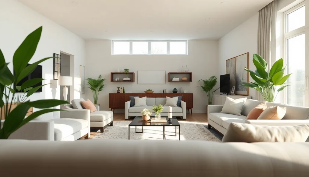 Transform your home renovation with a beautifully designed living room featuring modern decor and natural light.