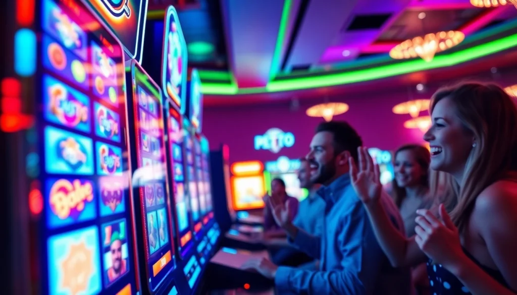 Menampilkan permainan slot petani toto dengan latar belakang yang meriah dan penuh warna.