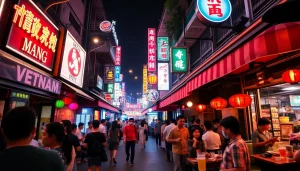 Experience 베트남밤문화 with lively nightlife, vibrant bars, and energetic street scenes.