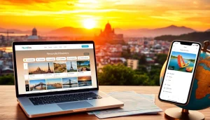 Nuvelios.org로 개인 맞춤 여행 계획을 세우는 장면을 보여줍니다.