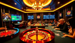 Engaging in sports betting at Thể Thao KG88 online casino with vibrant gaming elements.