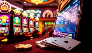 Engage with RAJABARONG's high-stakes online slots featuring vibrant graphics and luxurious casino ambiance.