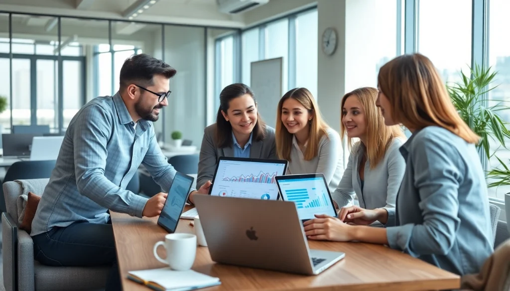 Developing strategies for https://trevia.com in a modern office with dedicated professionals.