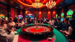 Players enjoying the thrill of Roulette at Nhà cái 6789's premium casino.