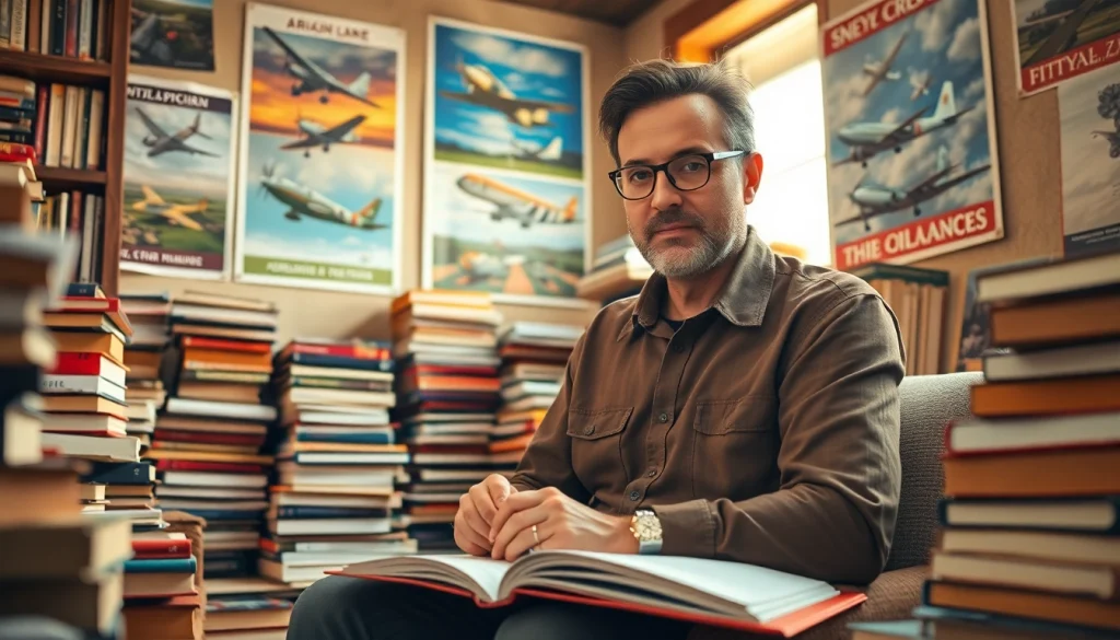 Engaging scene at https://csduncanbooks.com with a thoughtful author in a cozy library.