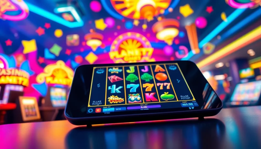 Bermain PLANET77 game dengan antarmuka menawan dan grafik permainan yang kaya warna.