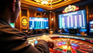 Experience the thrill of Ga888's online gambling with a vibrant casino setup and live betting.