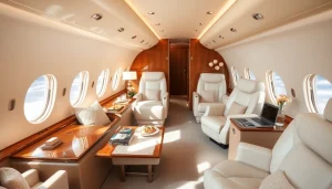 Experience exclusive luxury in private jet interiors at https://flymarquis.com with elegant seating and natural light.