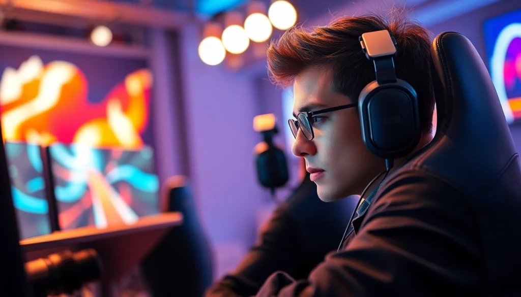 Engaged eSports gamer utilizing strategies from https://www.mas4games.com to excel in competitive gaming.