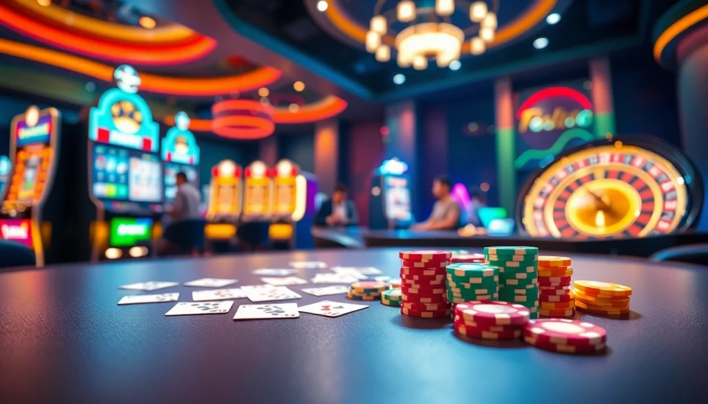 Experience thrilling games at https://789fcom.asia/ with casino tables and vibrant chips.