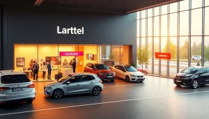 Chirie auto in Chișinău: vibrant car rental office showcasing modern vehicles and welcoming atmosphere.