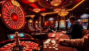 Experience thrilling games at god345.net with vibrant casino tables and excited players.
