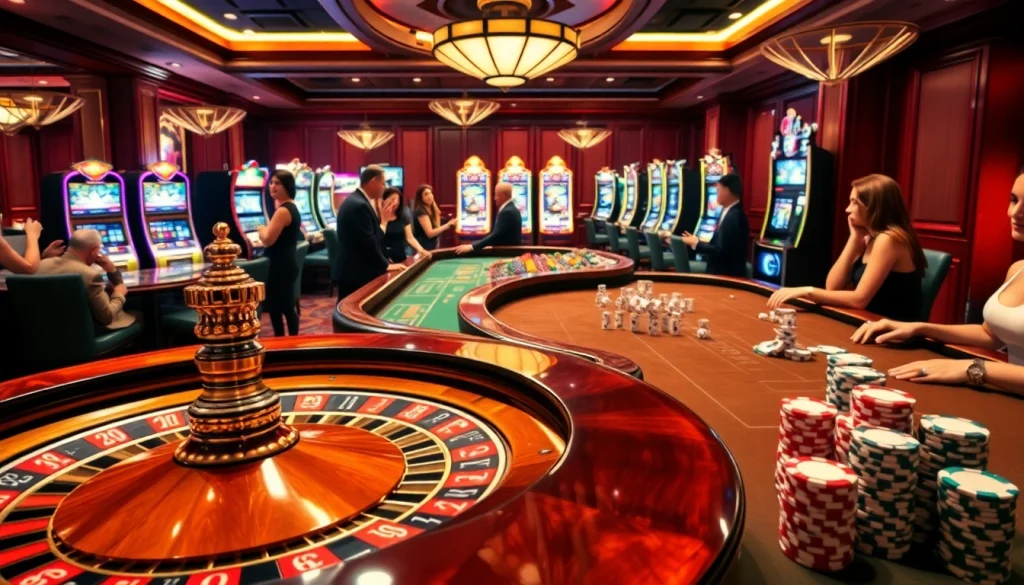 Engage in thrilling games at https://af88.co/ with vibrant tables and luxurious casino atmosphere.