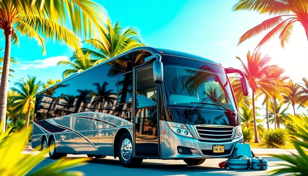 Experience premium group travel with https://miamicharterbus.com in a sleek charter bus.