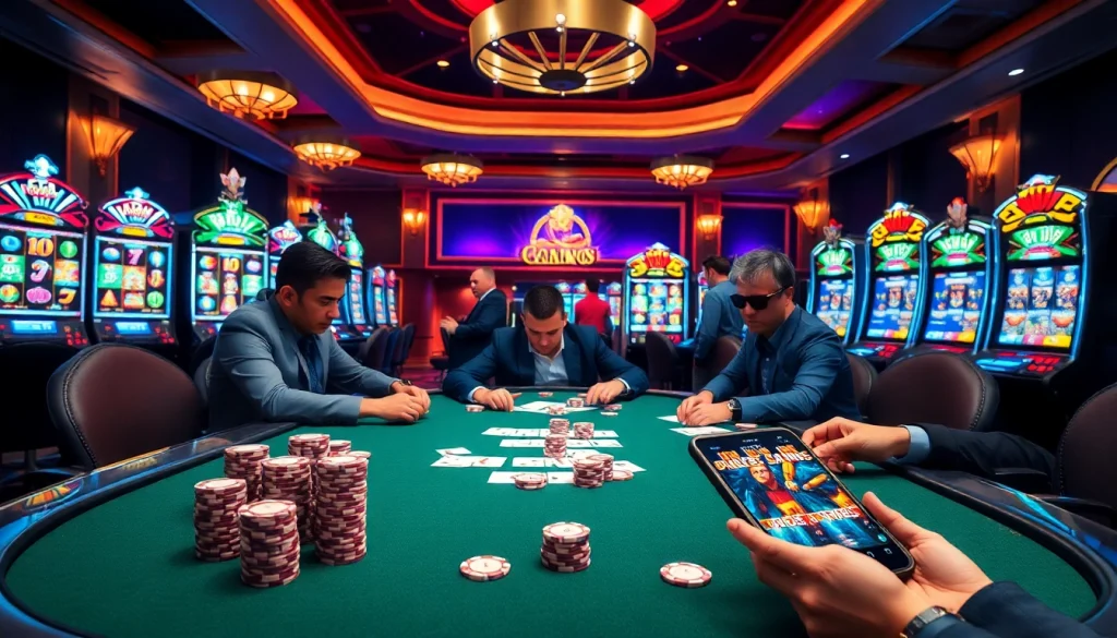 Experience the excitement of online gambling at https://abc8.lol/ with lively poker action and vibrant casino elements.