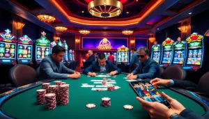 Experience the excitement of online gambling at https://abc8.lol/ with lively poker action and vibrant casino elements.