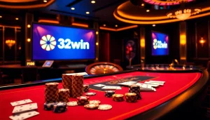Experience the excitement of high-stakes gambling at 32win's luxurious casino.
