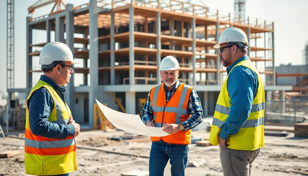 Showcase of a New Jersey Commercial General Contractor managing a construction project with a skilled team.