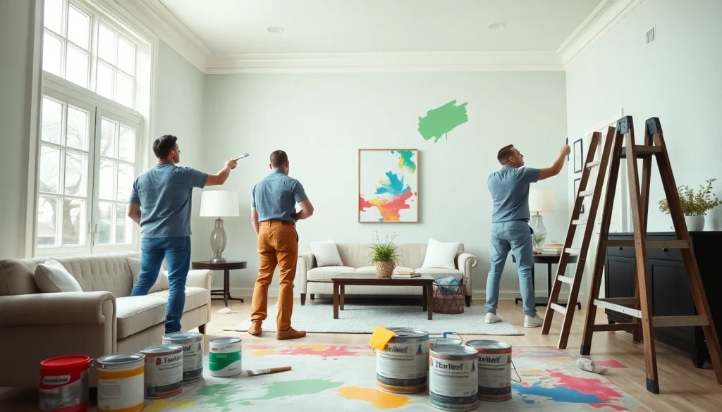 Transform your space with expert painters from https://33626painters.com, showcasing vibrant colors on walls.
