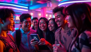 生动的上海夜总会场景，朋友们围着八卦讨论，展现吃瓜百科的氛围。