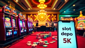 Rasakan sensasi slot depo 5k dengan visual kasino yang hidup dan gameplay yang menarik.