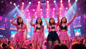 Witness thrilling Blackpink news during their electrifying concert performance.