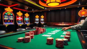 Experience the excitement of gambling at Haywin's luxurious casino gaming table.
