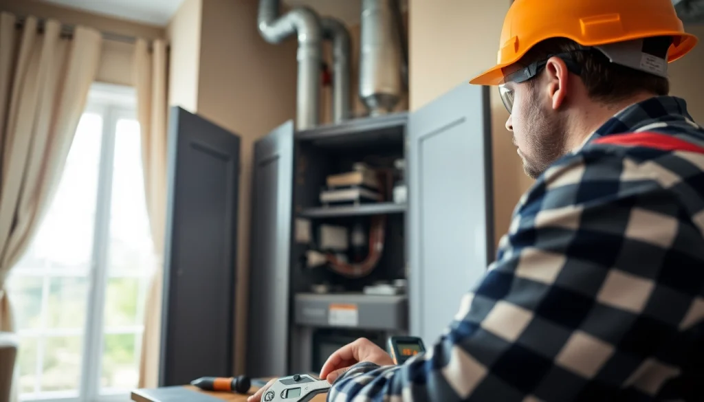 Expert technician performing heating repair mt kisco on a residential furnace system.