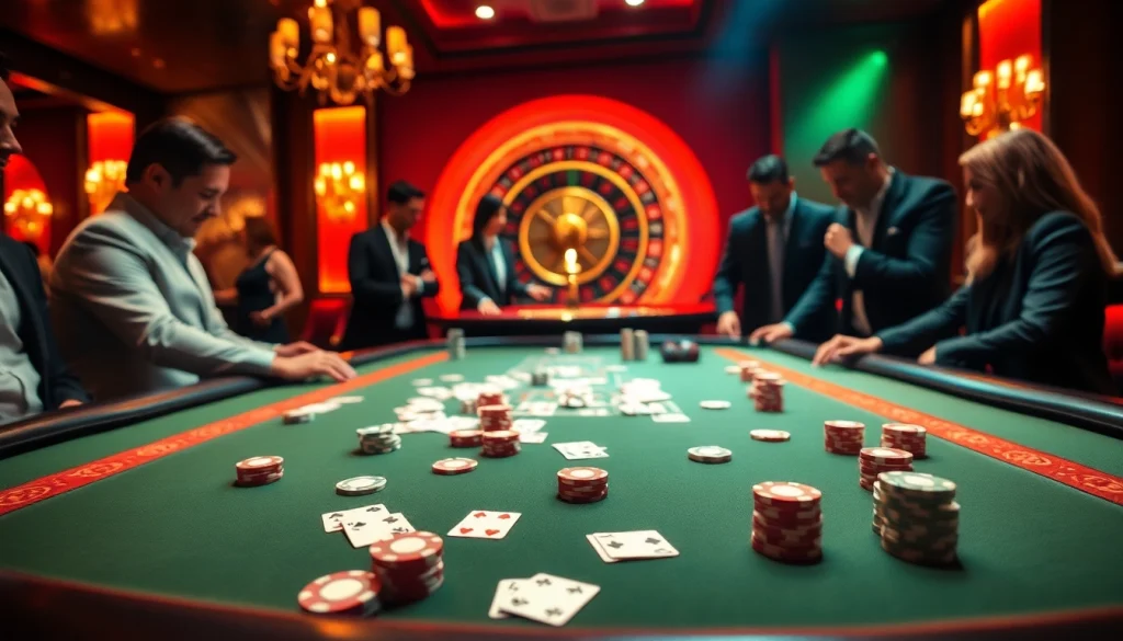 Experience the thrill of the top club atmosphere with lively poker and roulette gaming.