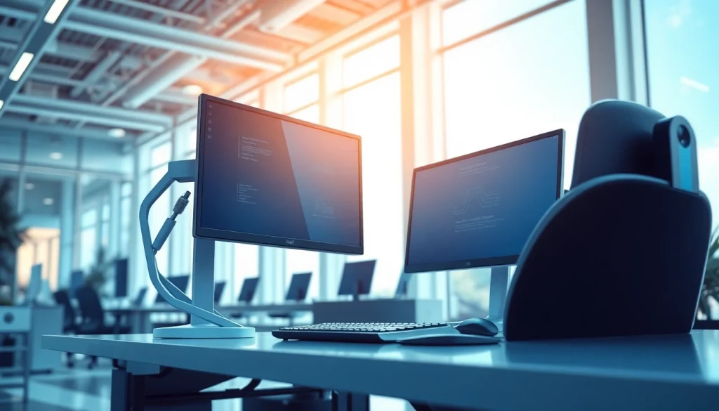 zirvegrupbilgisayar'da modern bir çalışma alanı