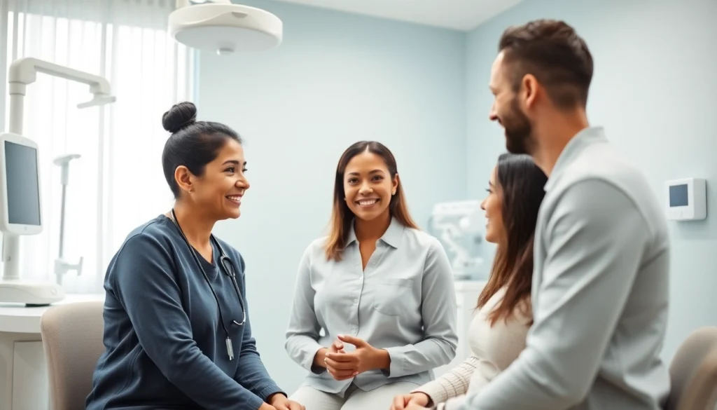 La fecondazione eterologa illustrata da un esperto in un ambiente clinico sereno.