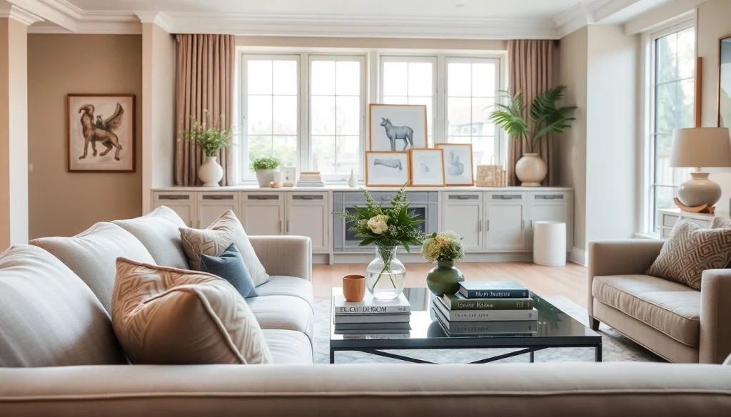 Stylish living room decor featuring elegant pieces from jasmine rose interiors, create an inviting atmosphere.