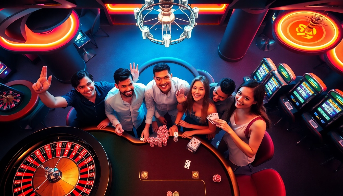 Experience thrilling gaming action at https://rr88me.com/ with vibrant tables and excited players.
