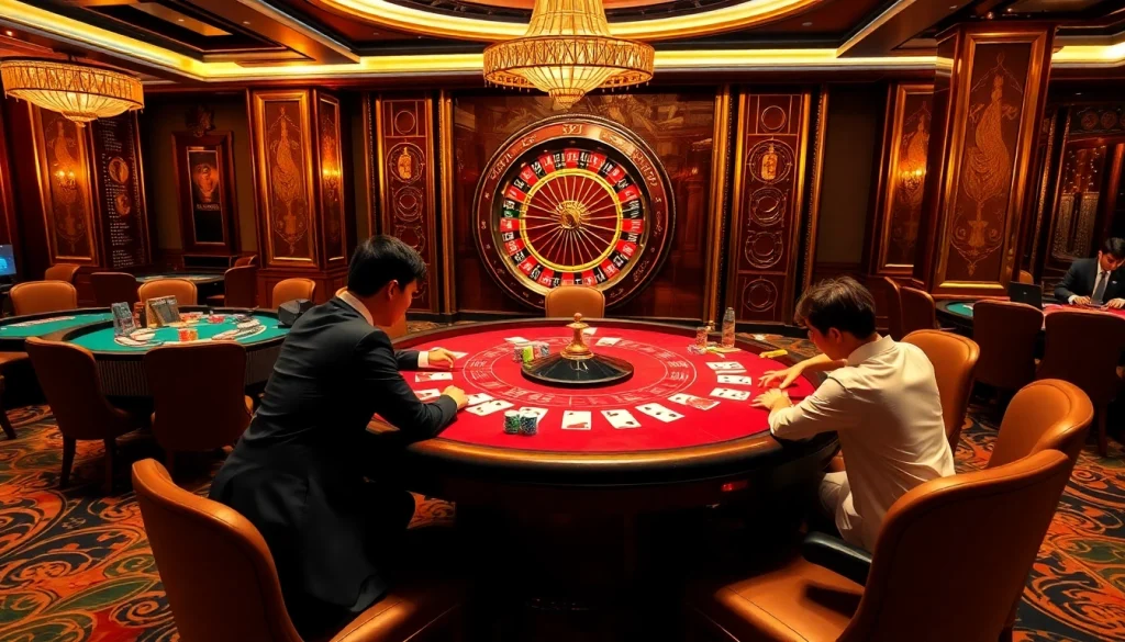 Engage in a high-stakes poker game at 98win98, showcasing excitement and professional gaming strategy.