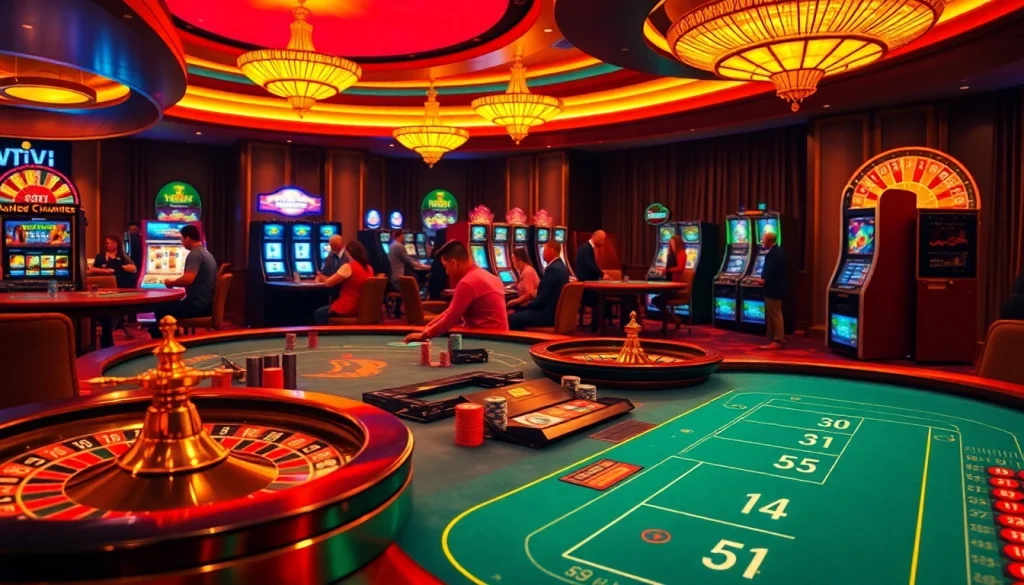 Engaging in thrilling gameplay at a luxury casino featuring the hidden wiki elements and exciting gaming tables.