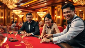 เล่นบาคาร่าในคาสิโนที่มีบรรยากาศหรูหราเต็มไปด้วยความตื่นเต้น