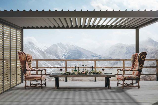 lamellendach als stilvolle Ueberdachung – ADA-Wintergarten informiert