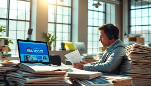 Analyze current events with Usa Today while working in a professional newsroom.