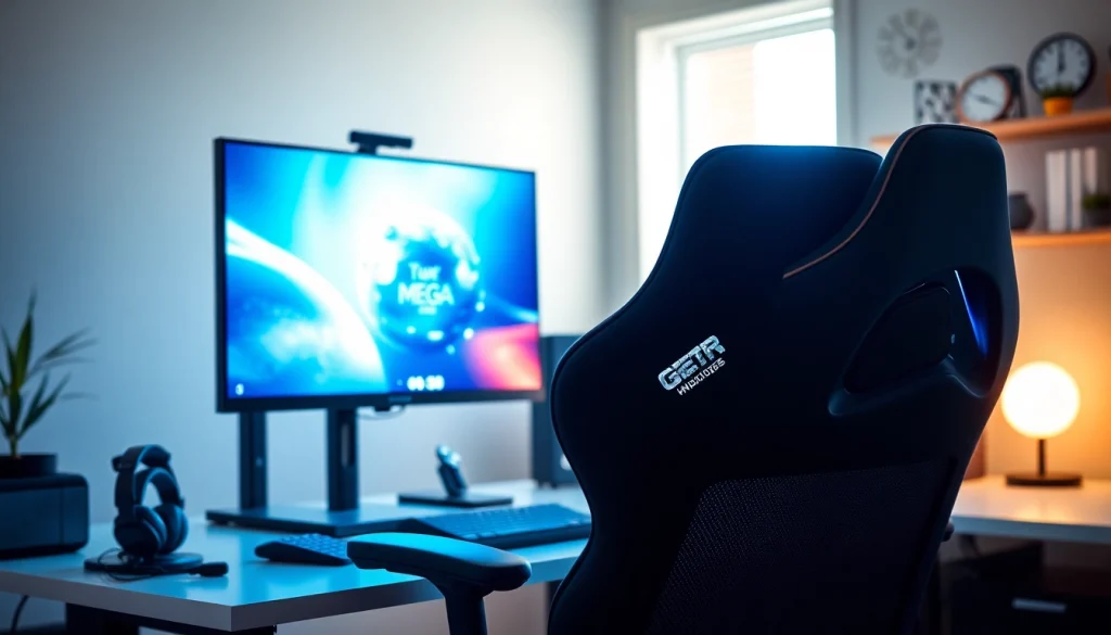 เล่นเกม megagame บนโต๊ะทำงานที่ล้ำสมัยและมีอุปกรณ์ครบครัน