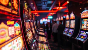 Slot depo 1k terampil terlihat dalam mesin permainan slot yang menarik dan penuh warna.