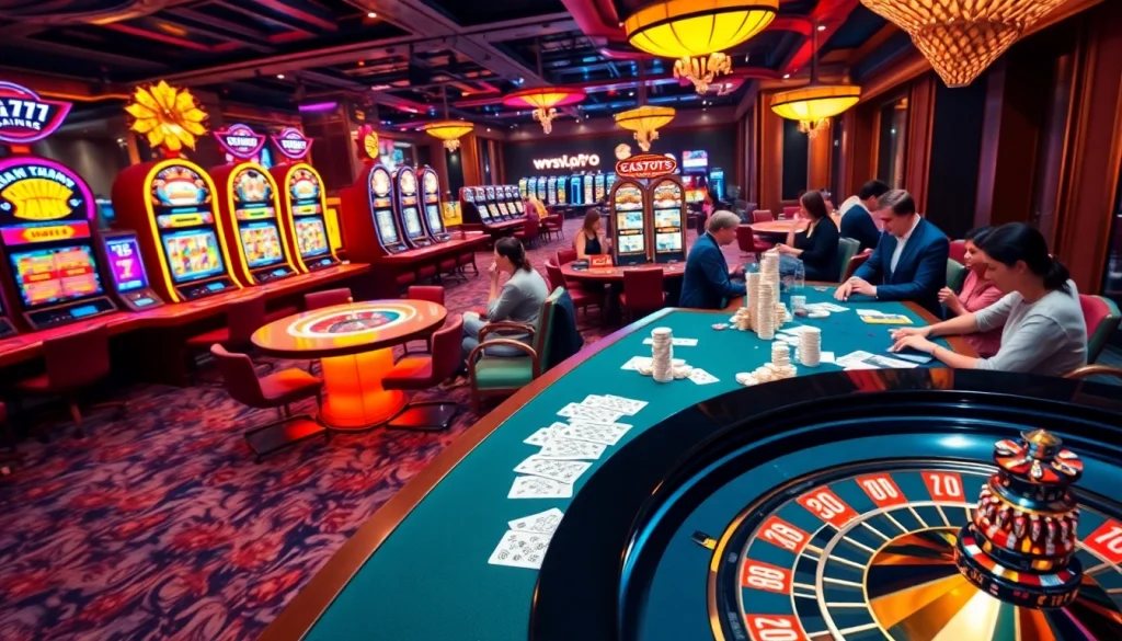 Experience thrilling gaming action at TG777 with vibrant casino tables and exciting gameplay.