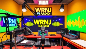 Enhance your experience with WRNJ Radio in a vibrant and professional radio studio setting.